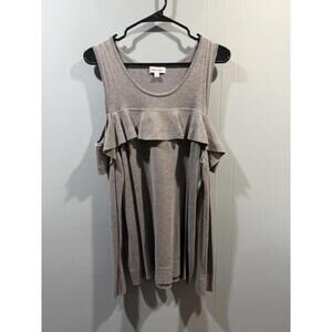 Womens Calvin Klein Long Sleeves Shirt Size Large Gray